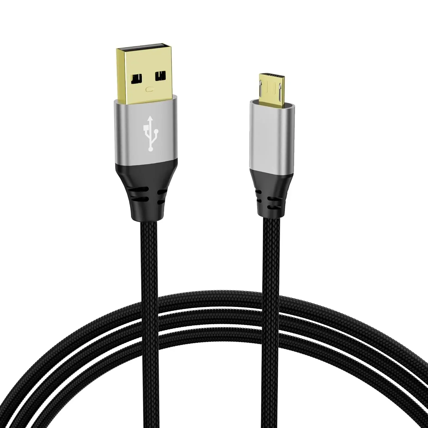 USB  3 FT, Android Charger Nylon Braided Cord, Kindle Charger  , -Plated Connectors, Compatible with Galaxy S7 S6 J7  Note 5, Kindle, MP3, Handheld Fan and