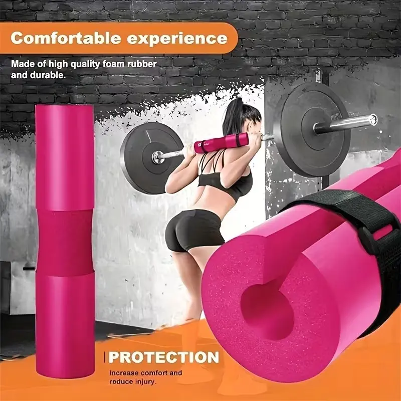 Barbell Shoulder Pad for Squats and Hip Thrusts, Thick Foam Training Mat for Gym, Gym Accessories, Protects Traps, No More Pain