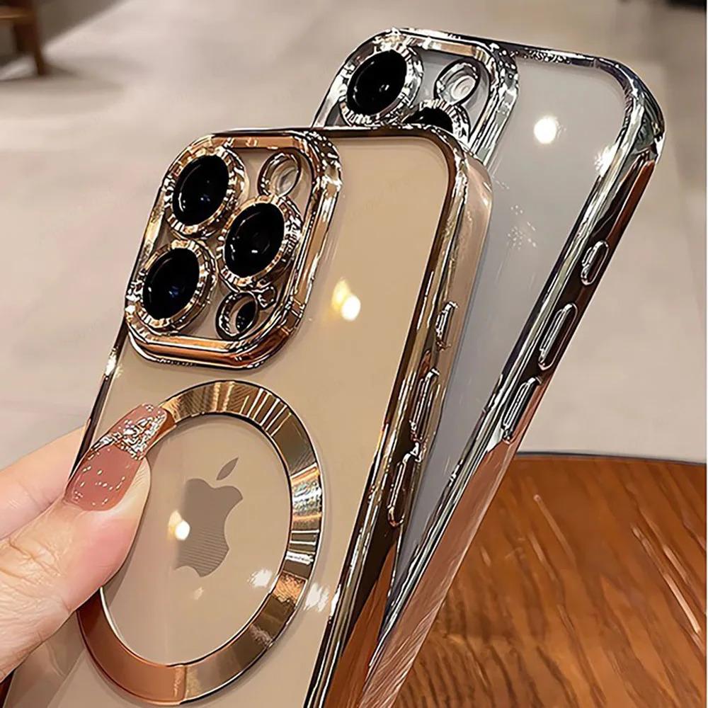 New Official Desert Gold Phone Case For iPhone 17Air 17 16 15 14 13 12 11 Pro Max Plus Clear Magsafe Magnetic Lens Protect Soft Cover