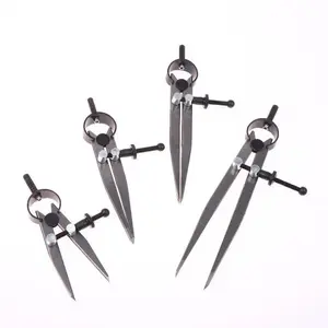 Adjustable Compass, Leather Craft Marking Gauge, Wing Divider, And Rotary Marking Gauge – A Complete 1-Piece Set