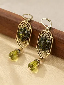 New Arrival Women's Earrings, Vintage Fashion Creative Ear Rings, Cubic Zirconia Geometric Pendant, Elegant Party Accessory