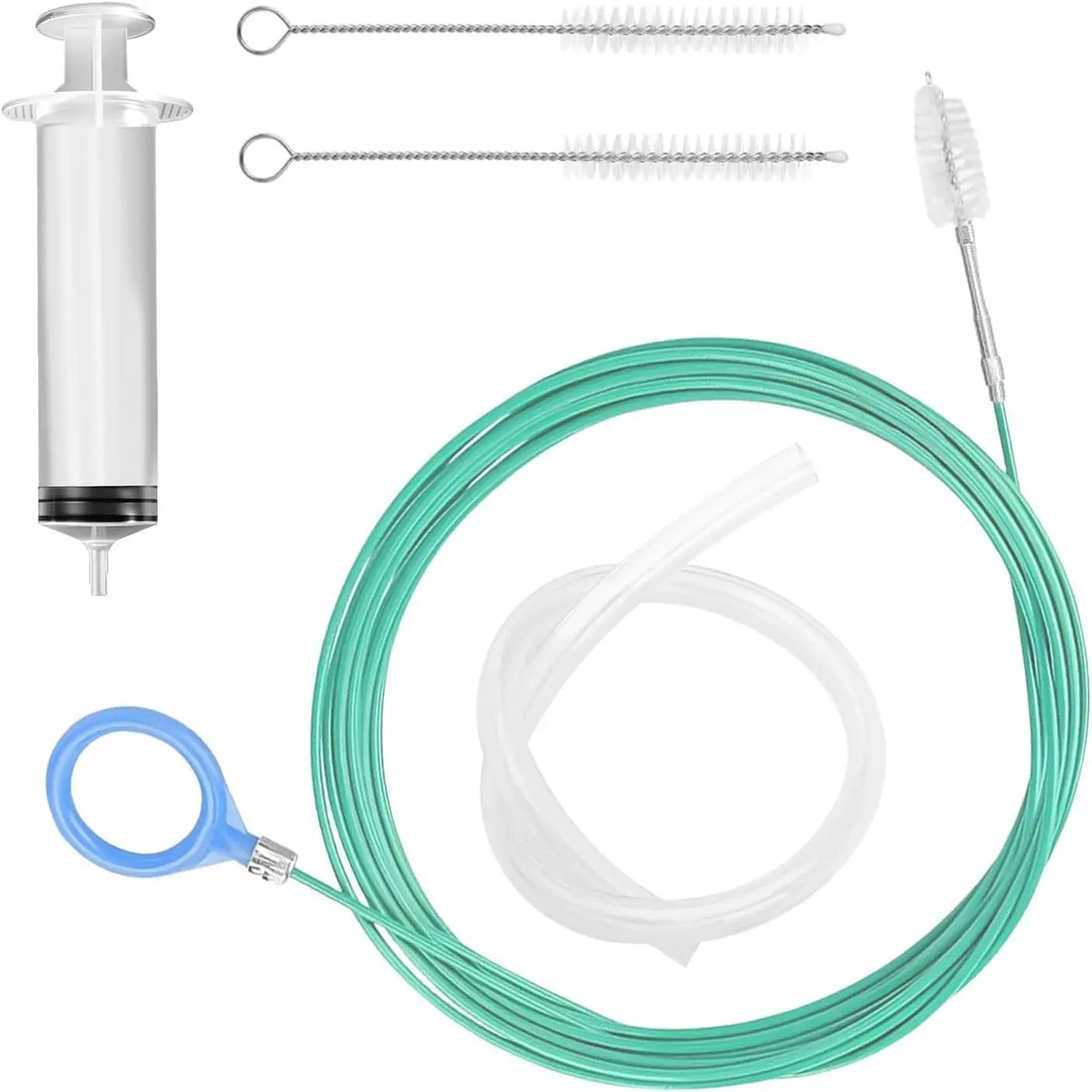 118"  Sunroof Drain Cleaning Tool,Flexible Auto Sunroof Drain Cleaner Tool with Hose Cleaning Brush,, Hose,Soft Drains Brush,Sun Roof Drains Cleanings Tools