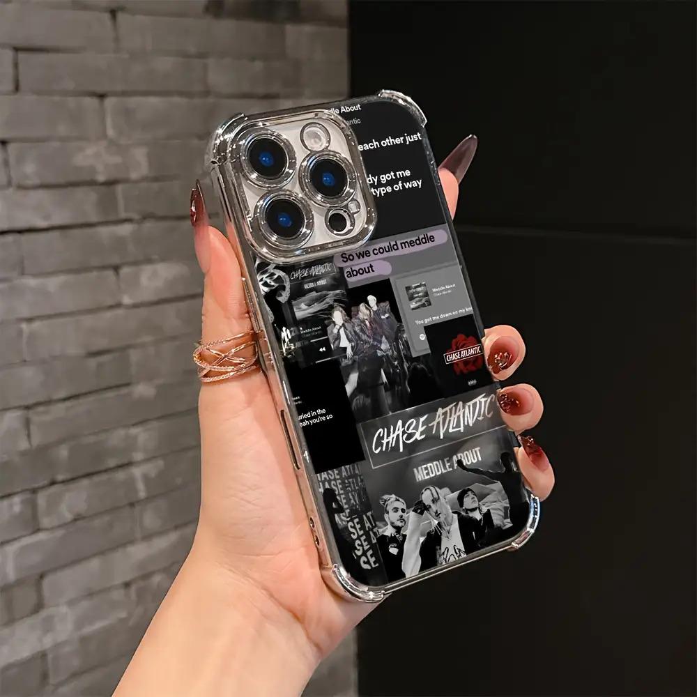 For iphone.Chase Atlantic Album Phone Case Compatible with for iphone 17, 16E, 16, 15, 14, 13, 12, 11 Mini, Pro, Max, Air, X, XR, XSMAX, 8, 7 Plus, Shockproof Transparent Soft Back Cover.
