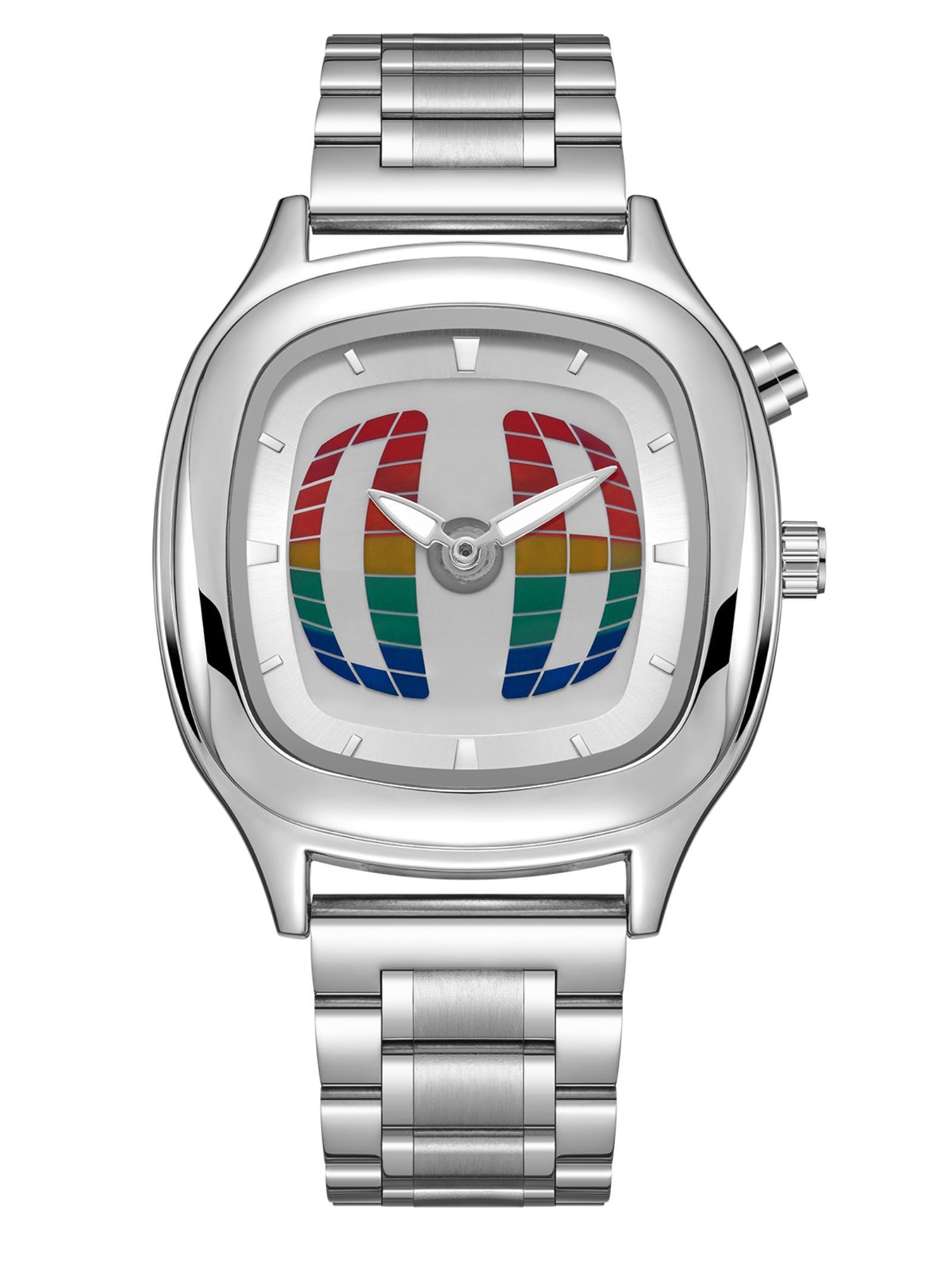 Men's Quartz Watch, Dual Battery Dual Movement Electronic Screen, Waterproof Luminous Fashion Business Stainless Steel Wristwatch Business Fashion Watches