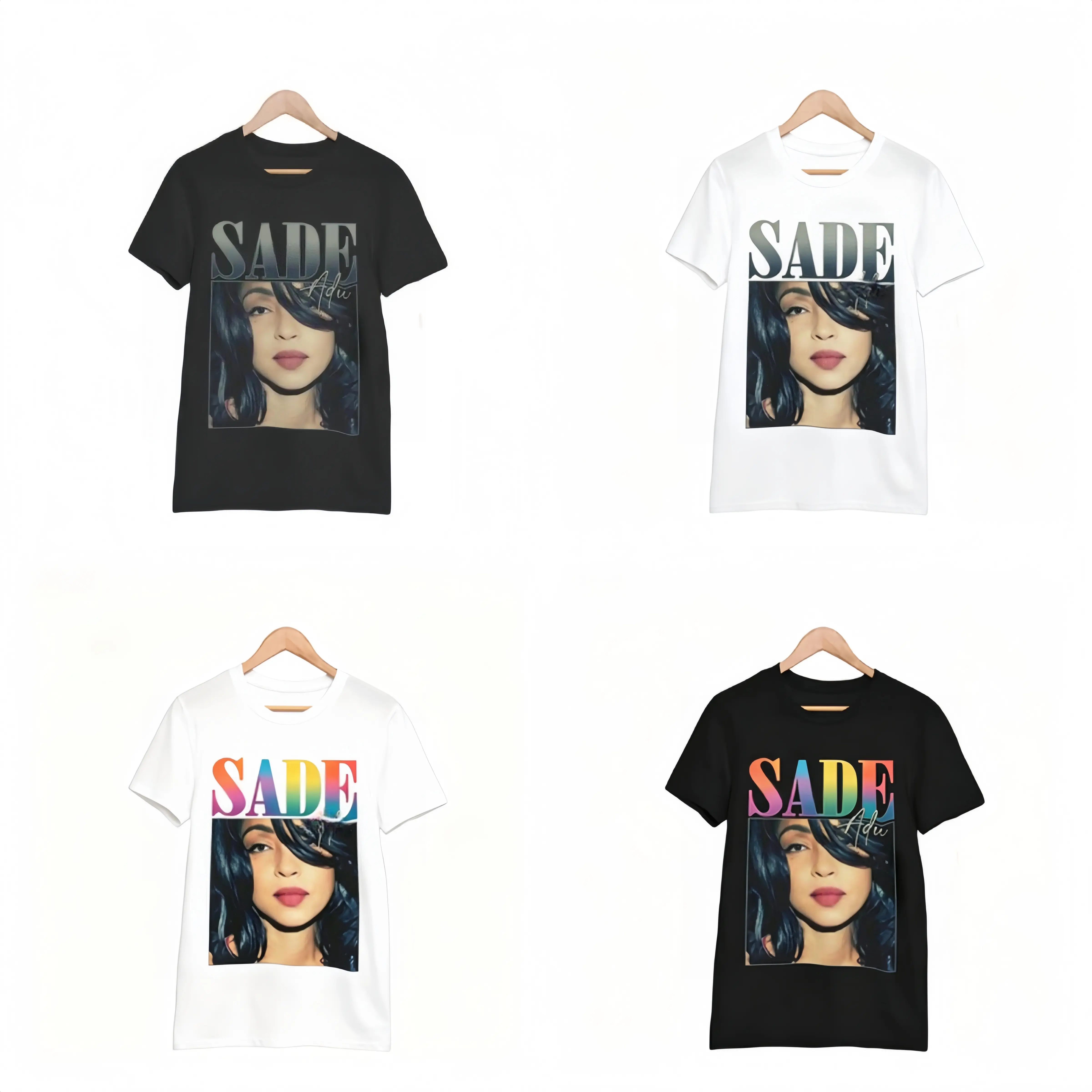 Vintage 90s Sade Adu Short Sleeve T-shirt, Funny Sade Tee, Sade Pop Music Fan Shirt, Sade Tour, Gift for Sade fan, Gift for her Menswear Top Underwear Streetwear Tshirt Tropical Shortsleeve Crewneck Casual Fit Chic Casual Casual Summer Clothes