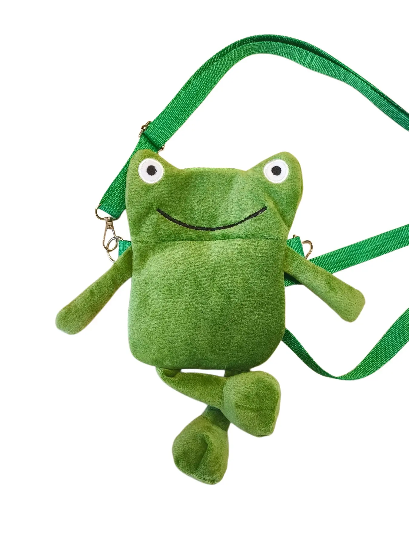 Women's Creative Frog Animal Purse Crossbody Bag, Funny Personality Small Backpack, Fashion Lightweight Design, Adjustable Straps, Daily Use