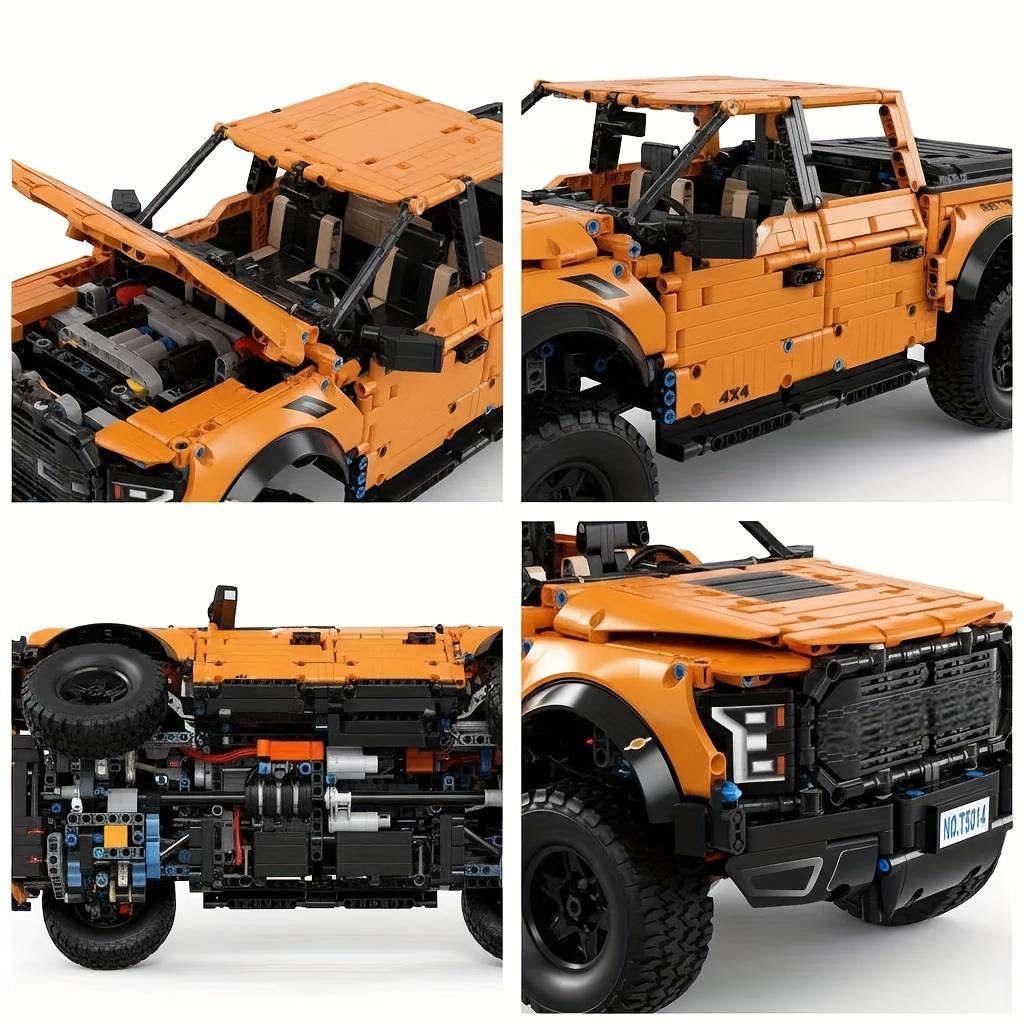 2026 New Popular Trendy Tech Mechanical Pickup Truck Building Blocks, High-Difficulty DIY Small Particle Building Block Game Toy, Cool Toy for Men (Non-Electrical)