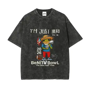 Vintage Here For The Benito Bowl Football Unisex Comfort Color Shirt Printed Soft Comfortable T-Shirt