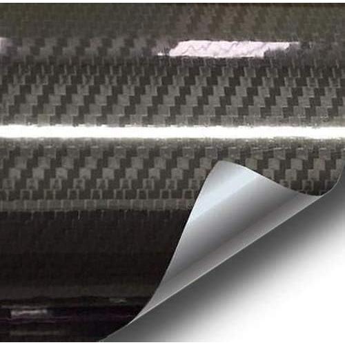 Epoxy High Gloss Black Carbon Vinyl Automotive Wrap Film DIY Easy to Install No Mess (2ft x 5ft)