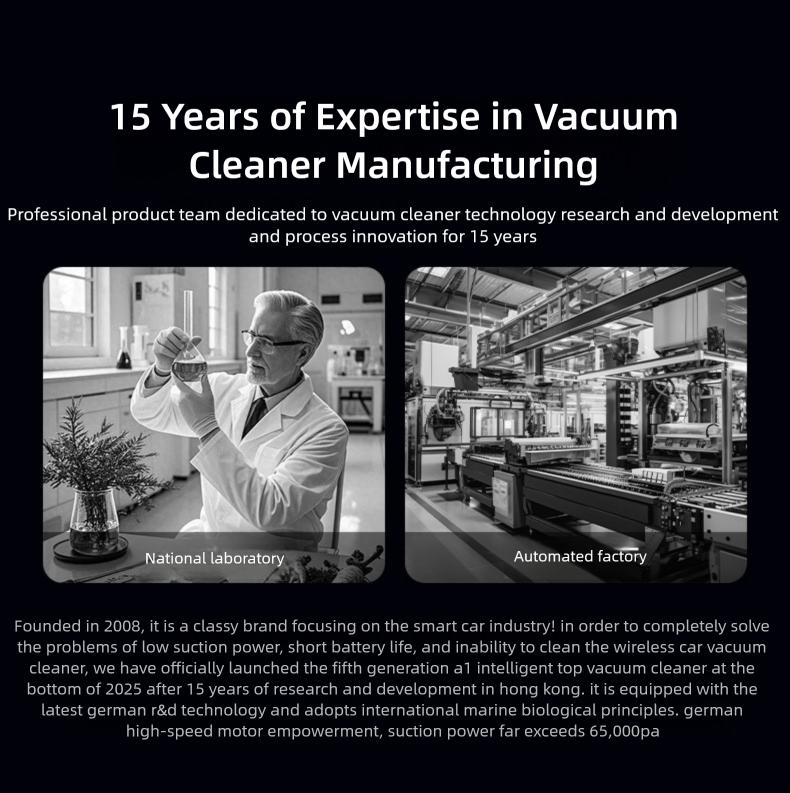 2-in-1 Cordless Car Vacuum, Brushless Handheld Vacuum Cleaner with 3 Suction Modes, LED Display, Portable Car Vacuum Cleaner for Car Home Office Pet Hair