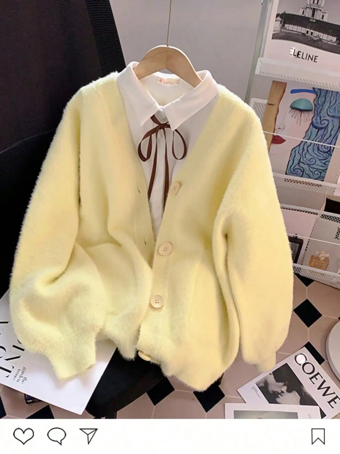 Butter Fashionable Mink-Like Fur Coat with Pockets and Button, Perfect for Autumn Winter Dates, Daily Outdoor Casual Travel Essential