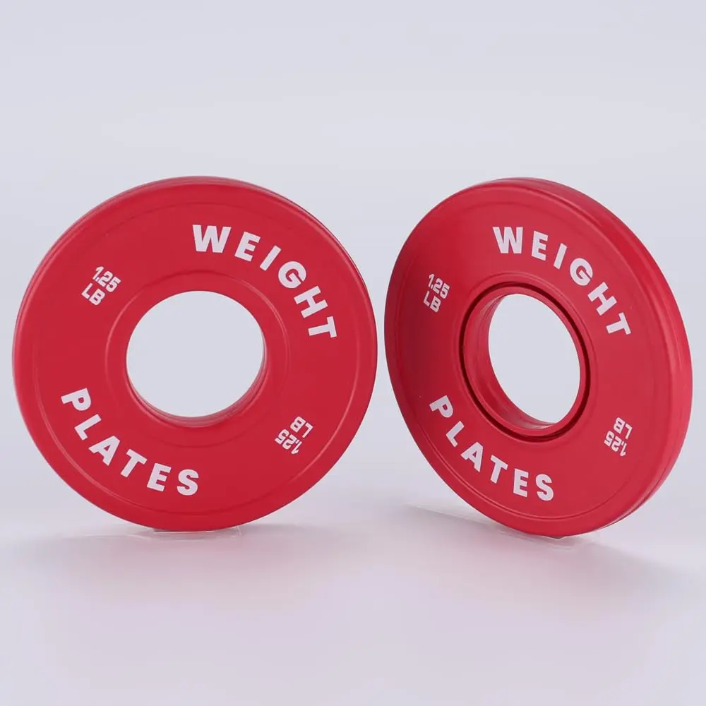 2 Inch Rubber Coated Steel Change Plates Fractional Weight Plates Set 1.25LB to 10LB Pairs for Barbell Strength Training Weightlifting Home Gym