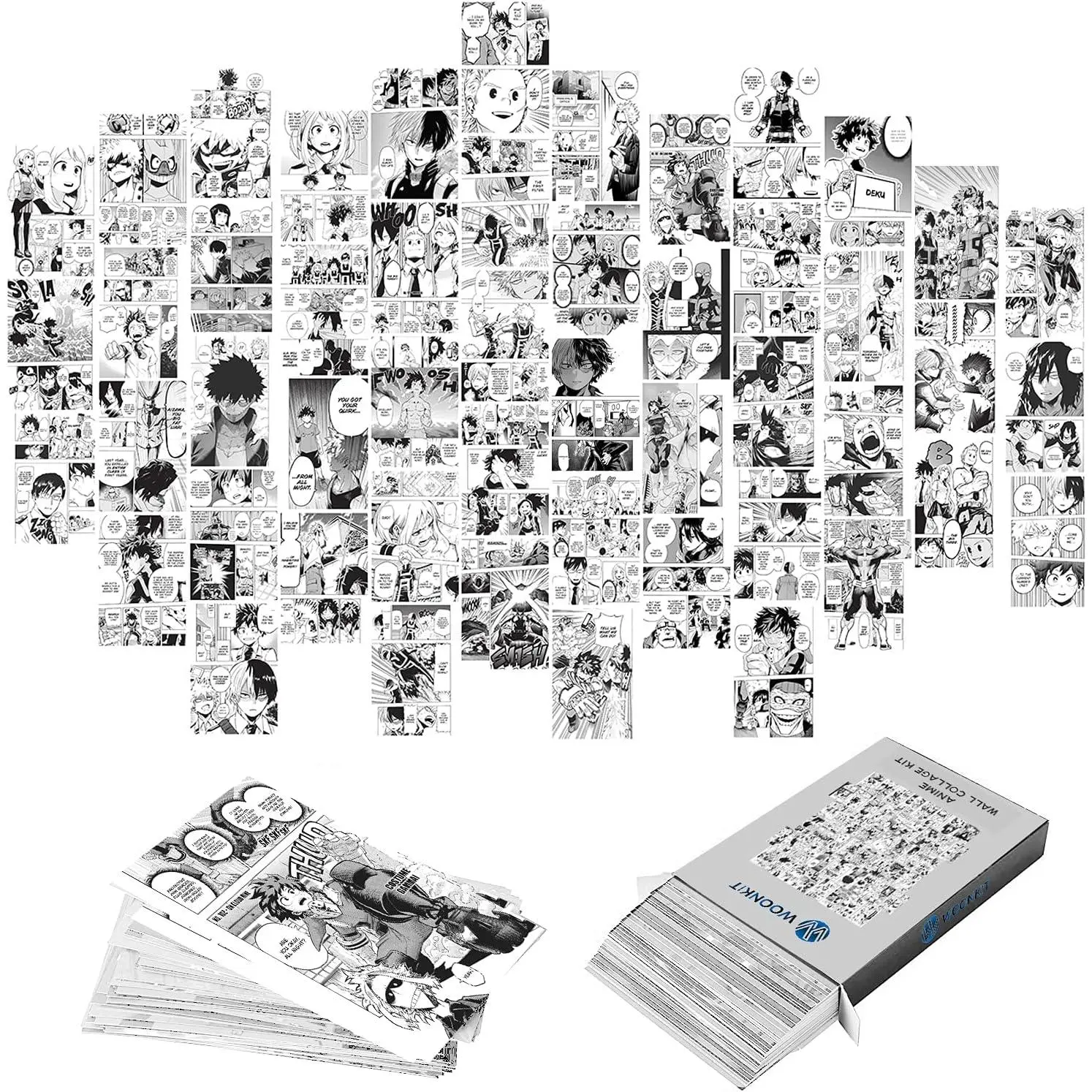 Anime Wall Collage Posters, 50PCS 4x6 in Artistic Print Decoration Ornaments for Bedroom