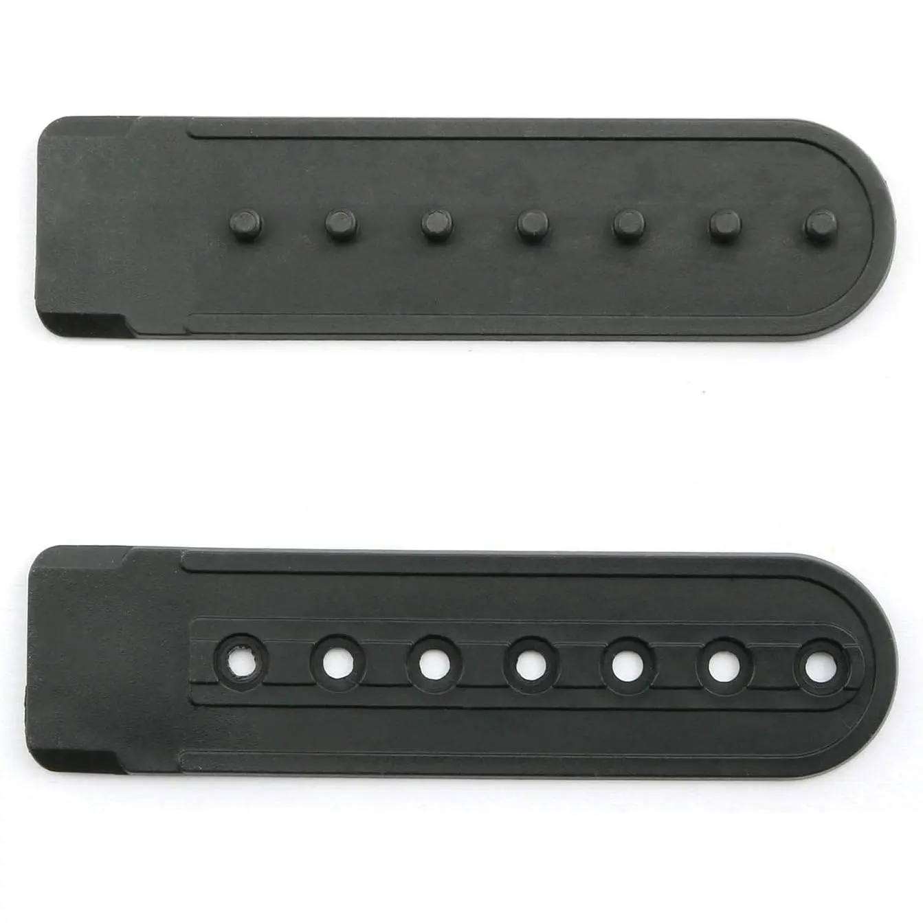 NX Garden Snapback Strap 12 Pairs Black Plastic Snapback Hat Cap Snap Buckle Replacement Repair Strap with 7 Holes