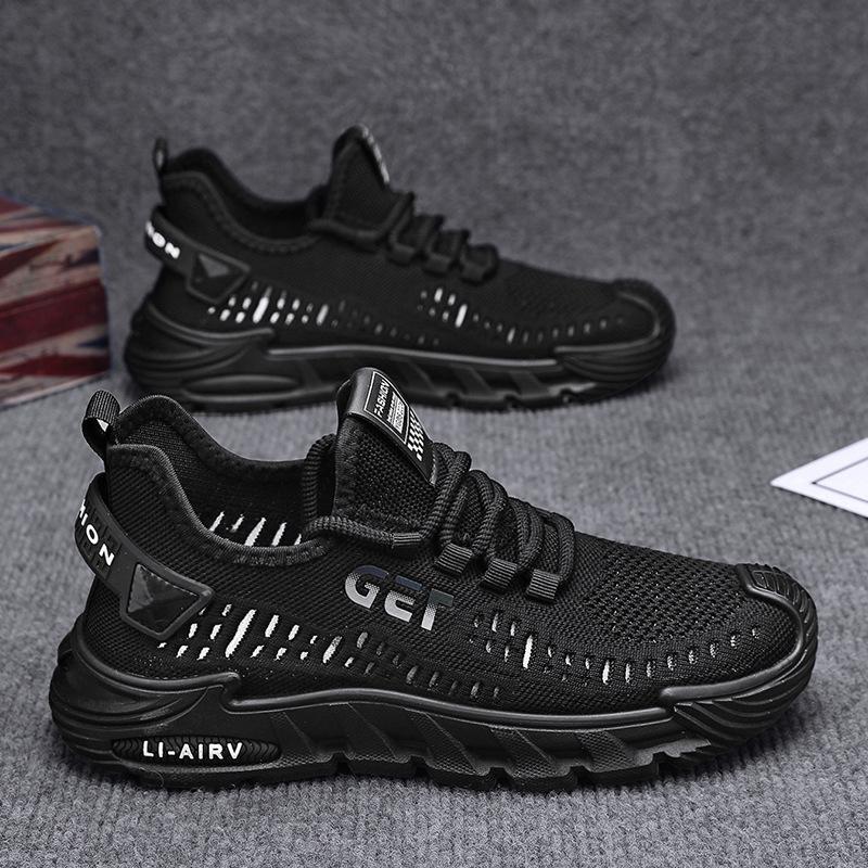 Summer Breathable Mesh Shoes Men's Running Sports Shoes Soft Sole Casual Shoes