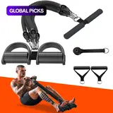 【Black Friday】Multifunctional Sit-Up Pull Rope, Fitness Elastic Band with Handles, for Waist, Arm and Leg Workout, Home Fitness Equipment, Ab Training Tool #GLOBAL PICKS