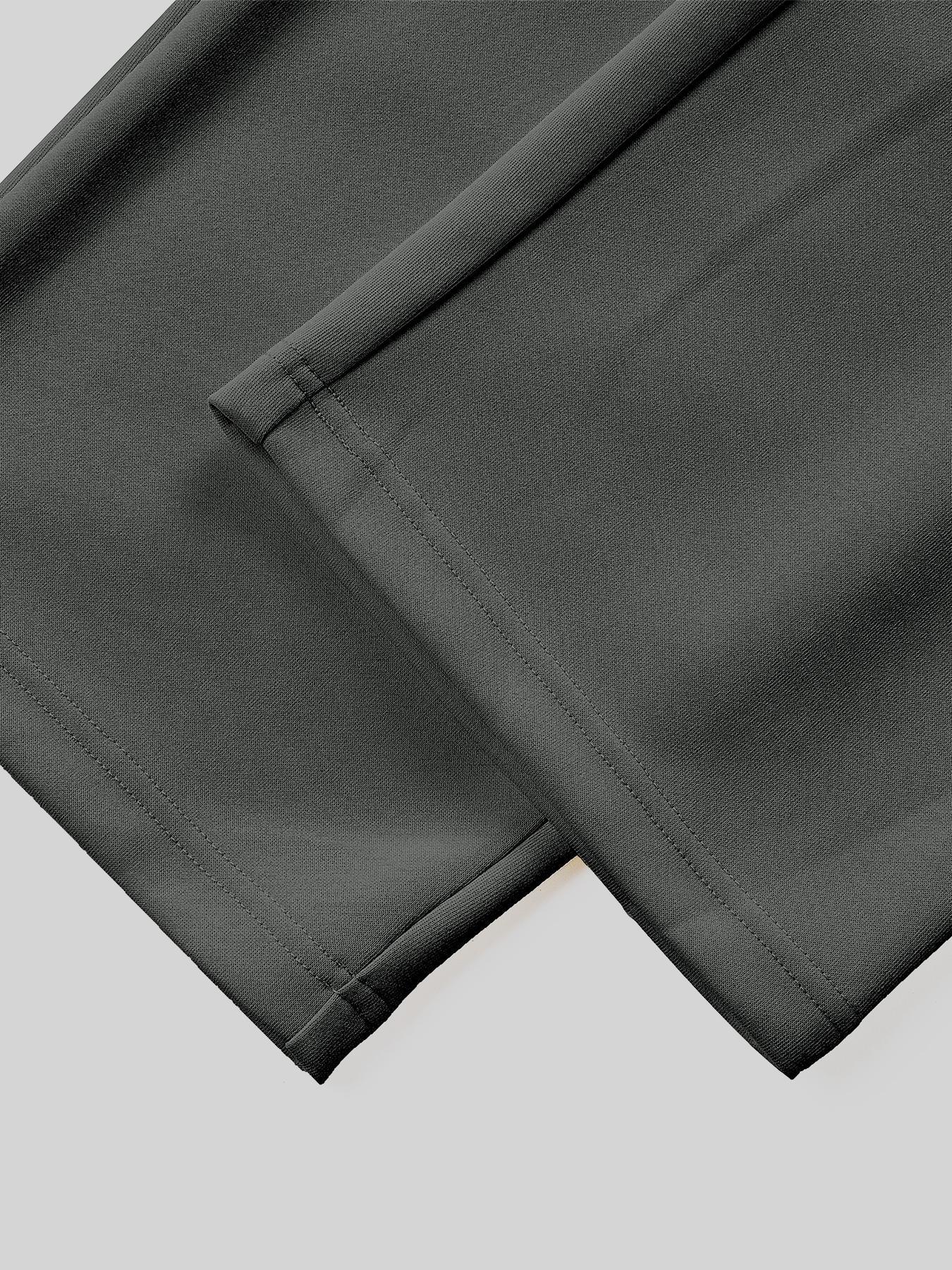 Men's Solid Plain Drawstring Waist Wide Leg Pants, Casual Comfy Breathable Pocket Trousers for Daily Wear, Men's Bottoms for All Seasons