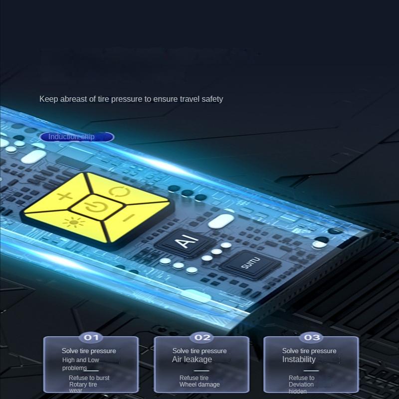 Portable Car Air Pump, 1 Count Multifunctional Smart Digital Display Car Air Pump, Inflator for Car Motorcycle Bicycle