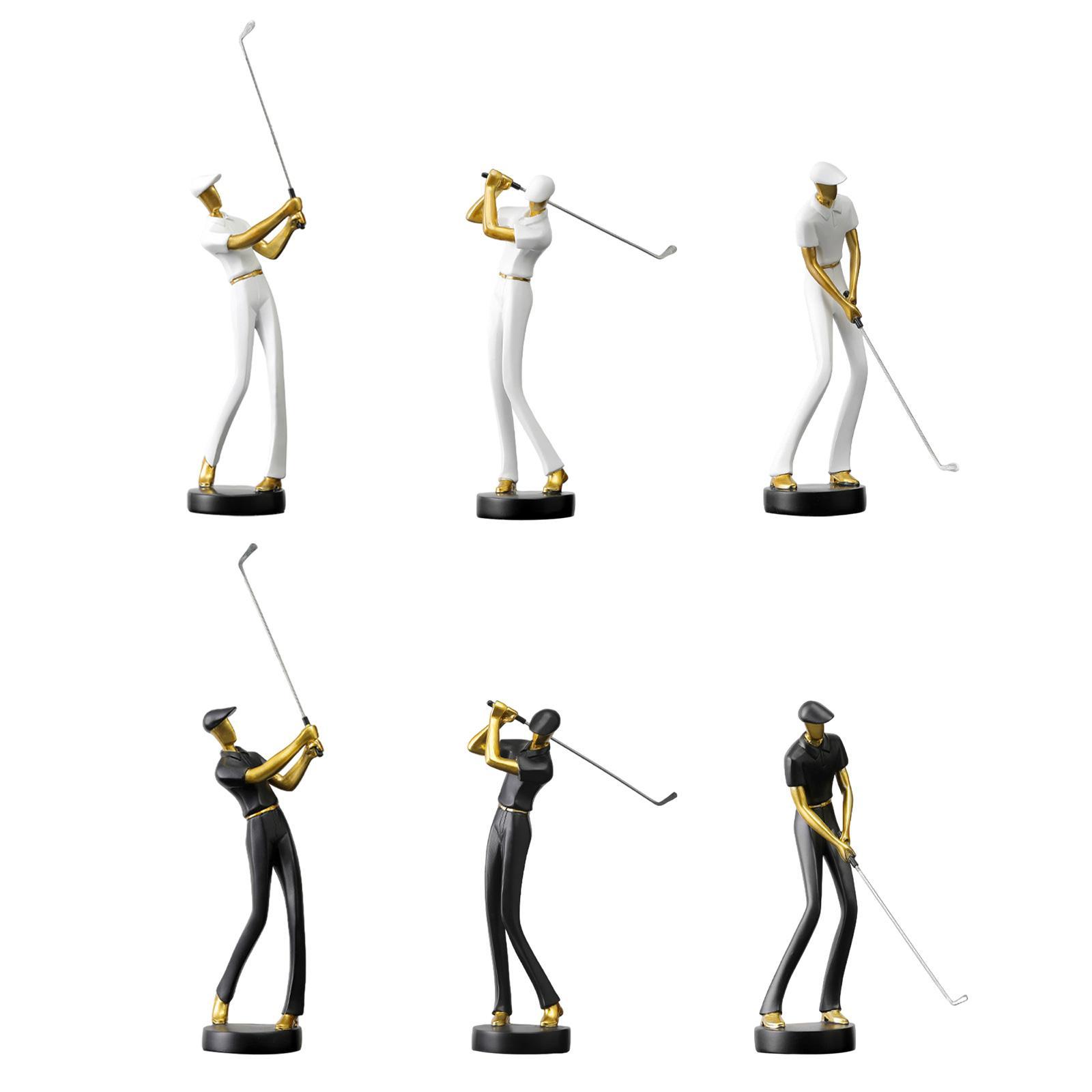 Golf Figurine Statue Golfer Decoration Ornament,Table Centerpiece,Resin Arts Sculpture for Office Living Room Golf Lover Gift