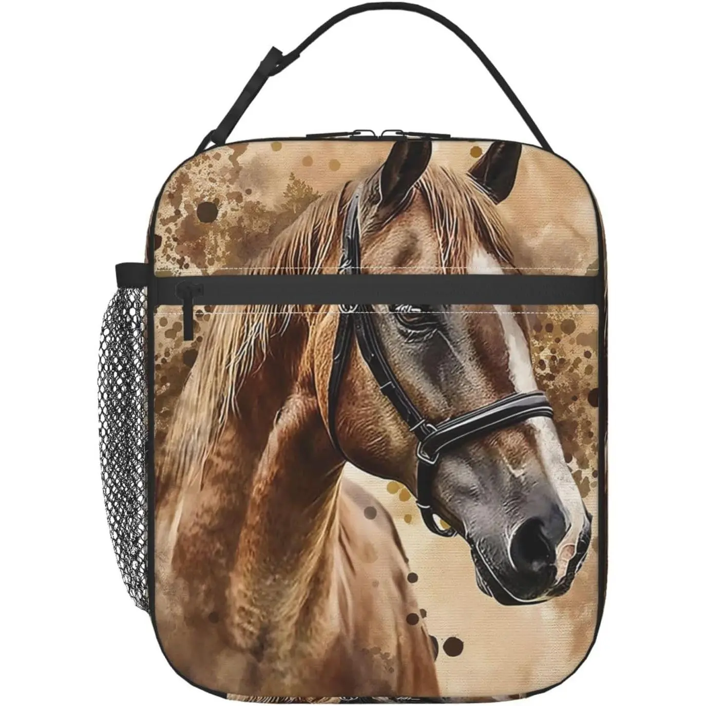 Horse Lunch Box for Adults Women Girls Boys   Lunch Box Insulated Cooler  Lunch Bag Container Gifts for Work Office Picnic Travel School