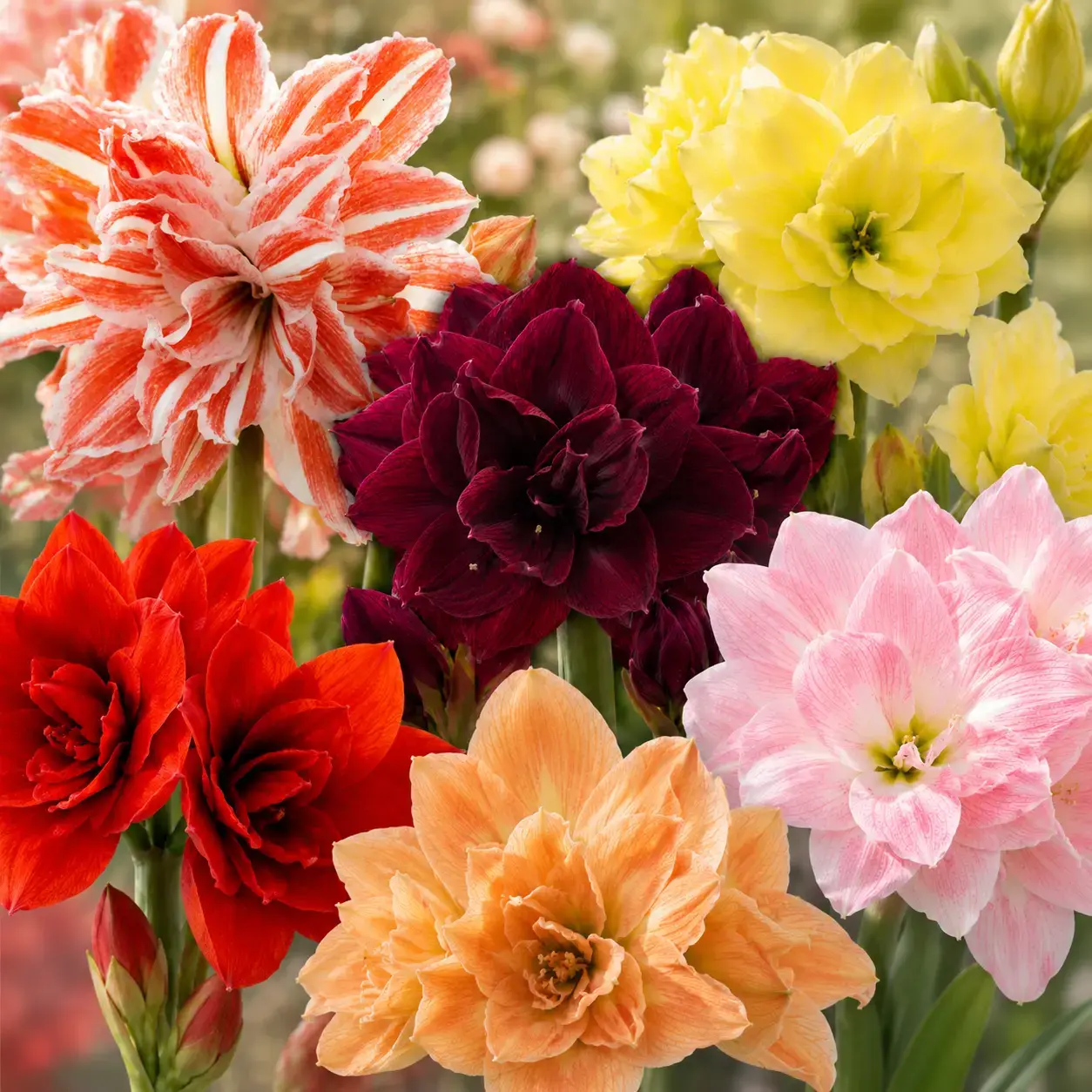 Hippeastrum Giant Amaryllis Flower Seeds - Vibrant Summer Vibes, Non-GMO, Easy to Plant, Great for Beginners, Ideal for Home Gardens & Bright Indoor Spaces, Long-Lasting Ornamental, Perfect Gift for Plant Lovers