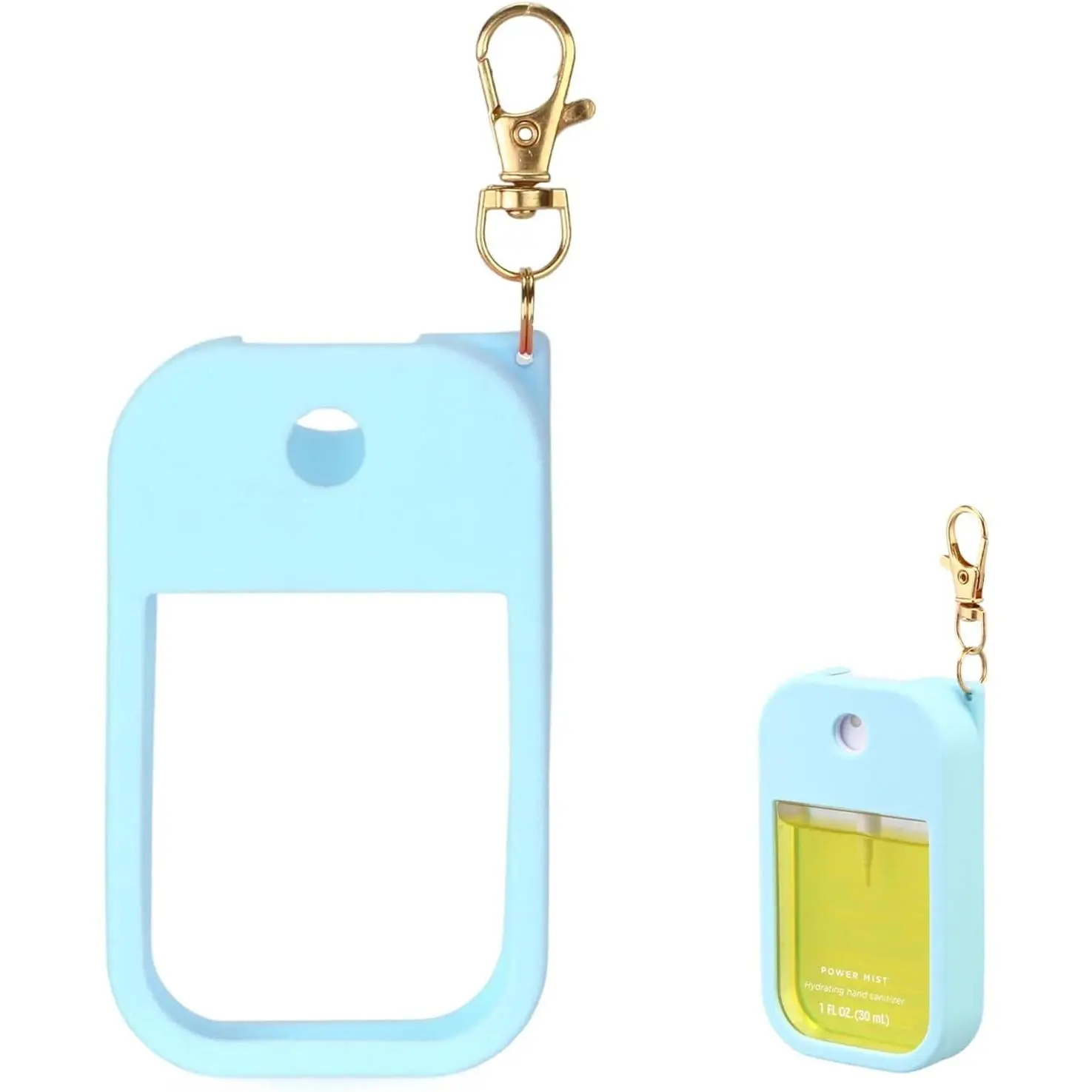 Hand Sanitizer  Case Compatible with  Power Mist 1 oz –  Case with  for  Land Mist 1 fl oz(30 ml), Hand Sanitizer Accessory for 1 fl oz (Blue, 1 Pack)