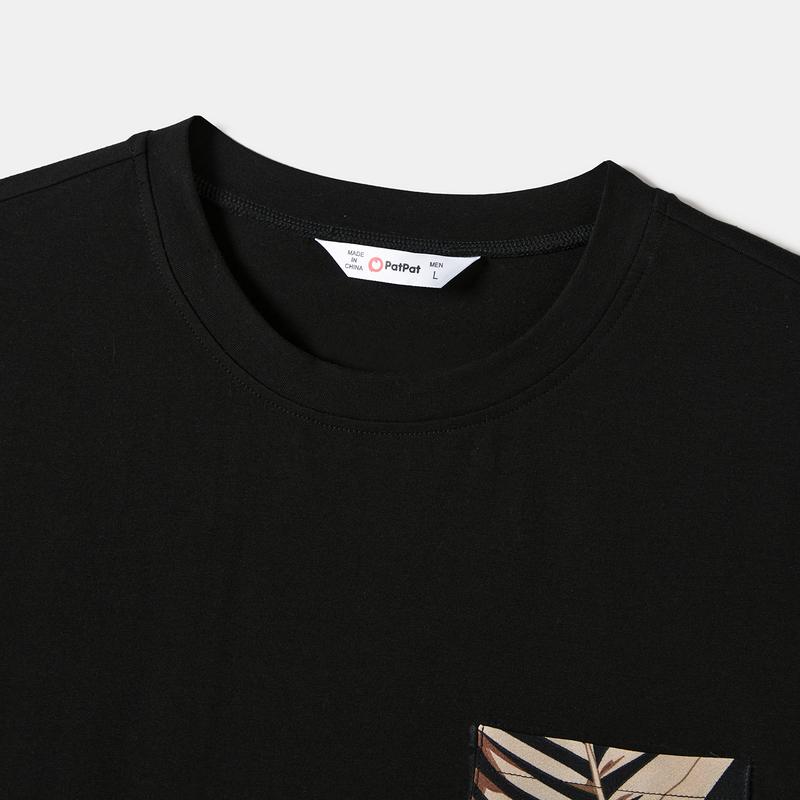 PatPat Family Matching Dress Set Floral Print And Solid Short Sleeve Tops Sets Springtok