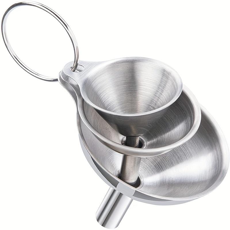 Three-Piece Stainless Steel Funnel Set