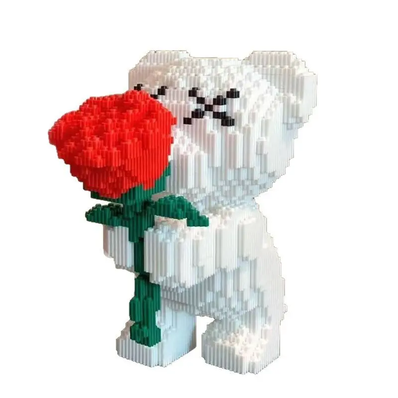 Lucky Bear 3D Puzzle Building Blocks, 1000 Pcs/set, Kids Toy, Home Decor, Craft Kit, Fine Detailing, Unisex, Back-To-School Gift
