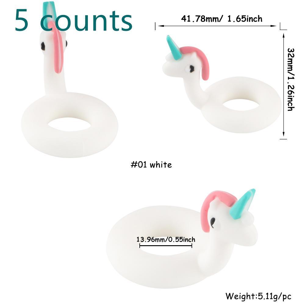 3D Animal Design Bead, 5 Counts Cute Cartoon Animal Bead, Personalized Beads, DIY Bead for Handmade Bead Pen, Keychain, Necklace Bracelet, DIY Mix Beads, Art Charms