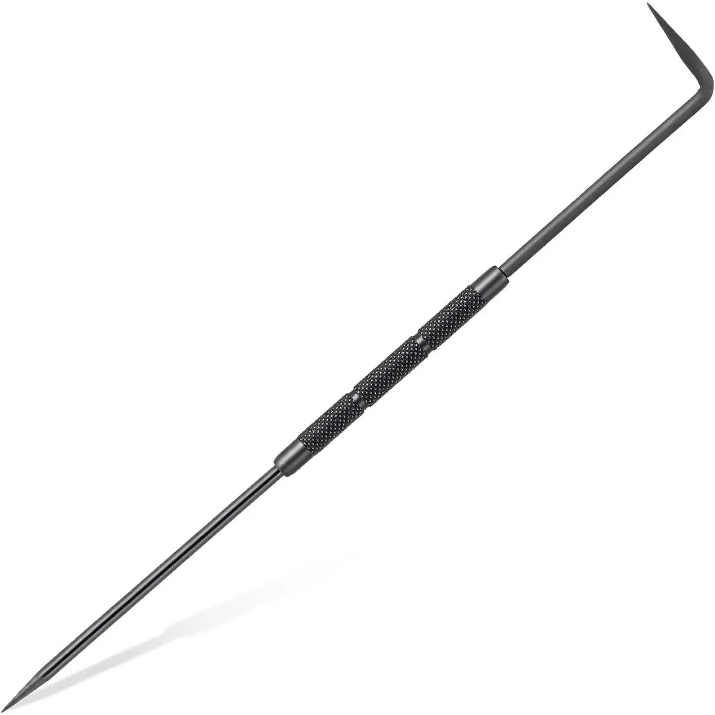 Double Pointed Scriber, 10 Inch Metal Scribe Tool Carbide Scribe Steel Point for Welding Marking Pen Glass Metal Sheet Ceramics (Black)