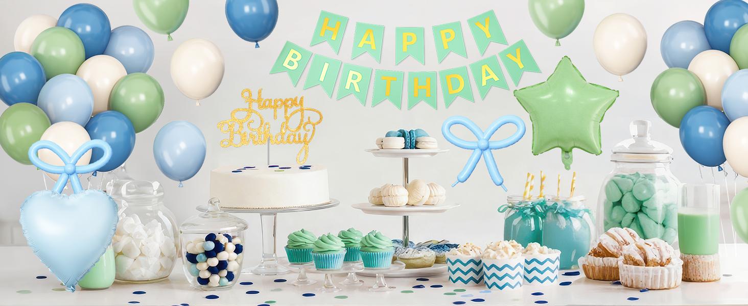 50th Birthday Decorations for Women Men,50th Birthday Balloons Brown Gold Sand White Number 50 Balloons Happy Birthday Banner with Cake Toppers for 50th Party Decorations