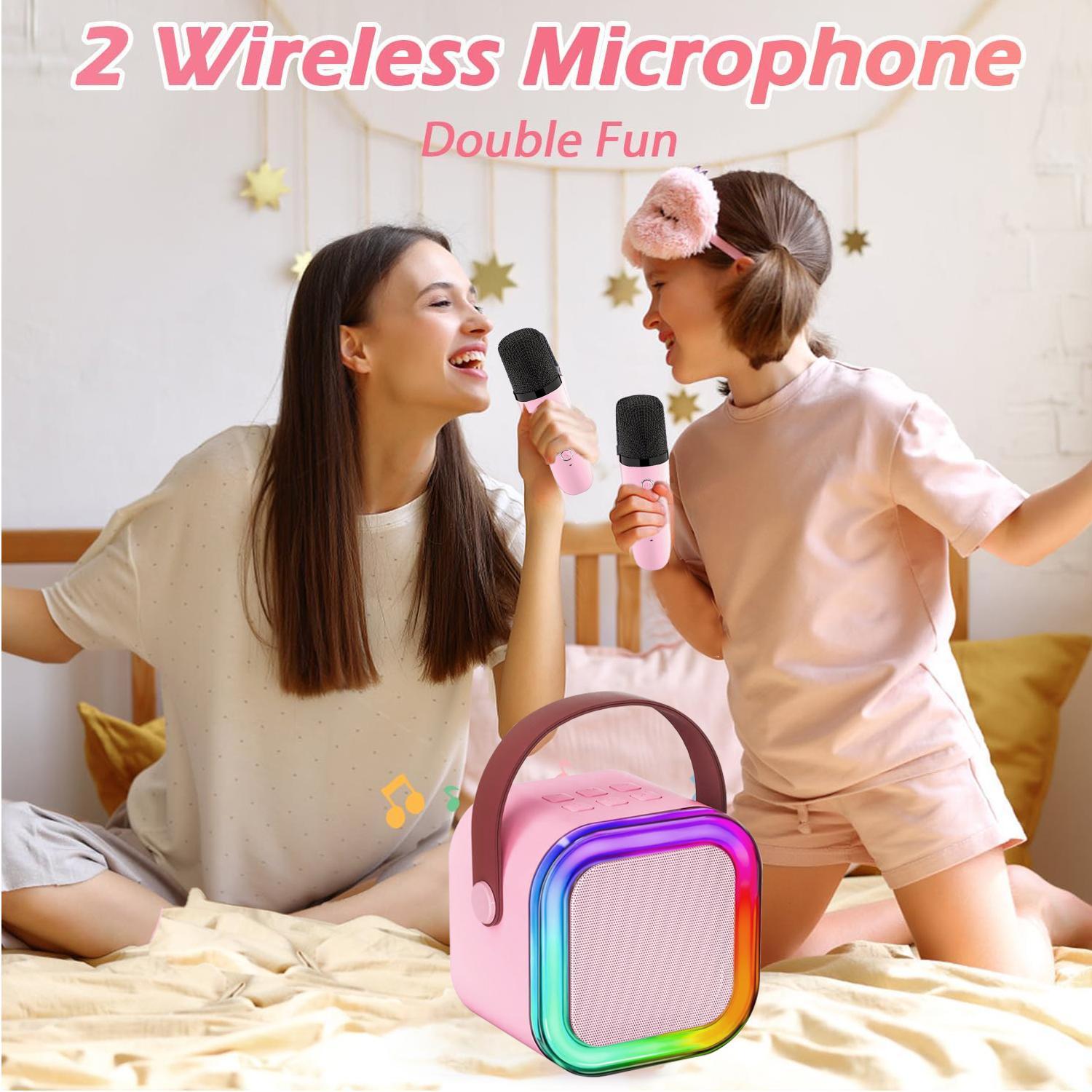 Portable Wireless Karaoke Machine for Adults and Kids, Rechargeable Battery, Handheld Speaker with Mic, Perfect for Parties and Gifts