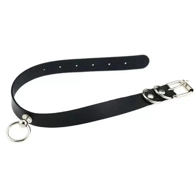 Anime Chainsaw Man Reze Cosplay Choker Dark Rock PU Leather Necklace Punk Gothic Harajuku Collarbone Chain Jewelry Accessor