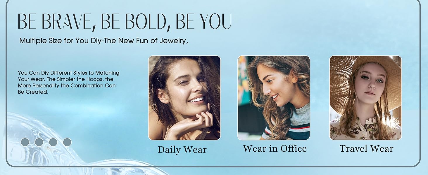 Jstyle 8 Pcs 16G 316L Surgical Steel Nose Rings Hoops Septum Rings Lip Rings Hypoallergenic Nose Clicker Ring Tragus Helix Cartilage Daith Rook Sleeper Earring Body Piercing Jewerly for Women Men