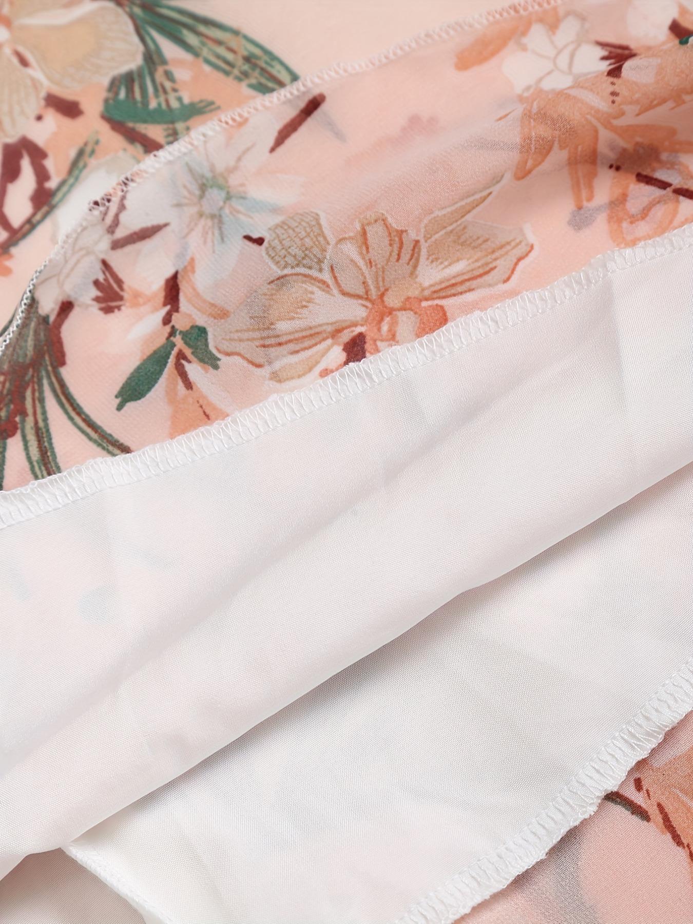 Women's Colorblock & Floral Print Buttons Ruched O-ring Draped Cami Dress, Casual Vintage Fashion Sleeveless Short A Line Dress for Summer, Ladies Clothes for Beach Holiday Vacation, Comfort Womenswear, Tiktop Shop