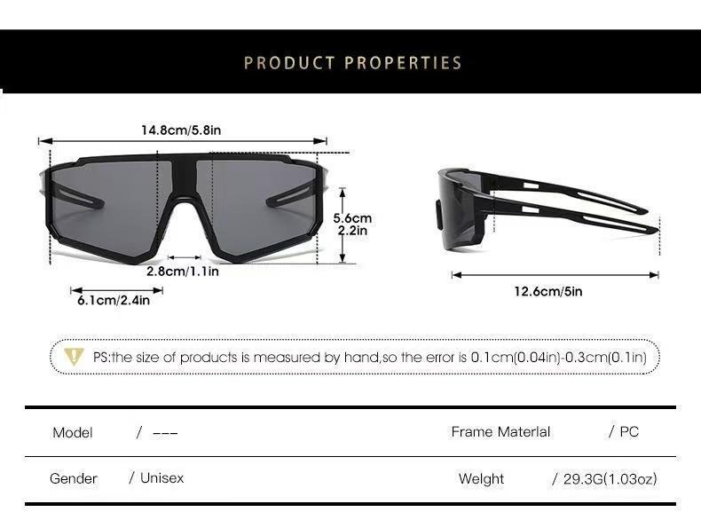 4pcs Men & Women Sports Cycling Sunglasses – UV400 Mirror Lens Goggles for Running, Fishing, Hiking & Outdoor Riding Windproof Lightweight Design, Ideal Sun Protection Eyewear for Summer Activities Polarized Travel Accessory Double Bridge Sunglasses Set