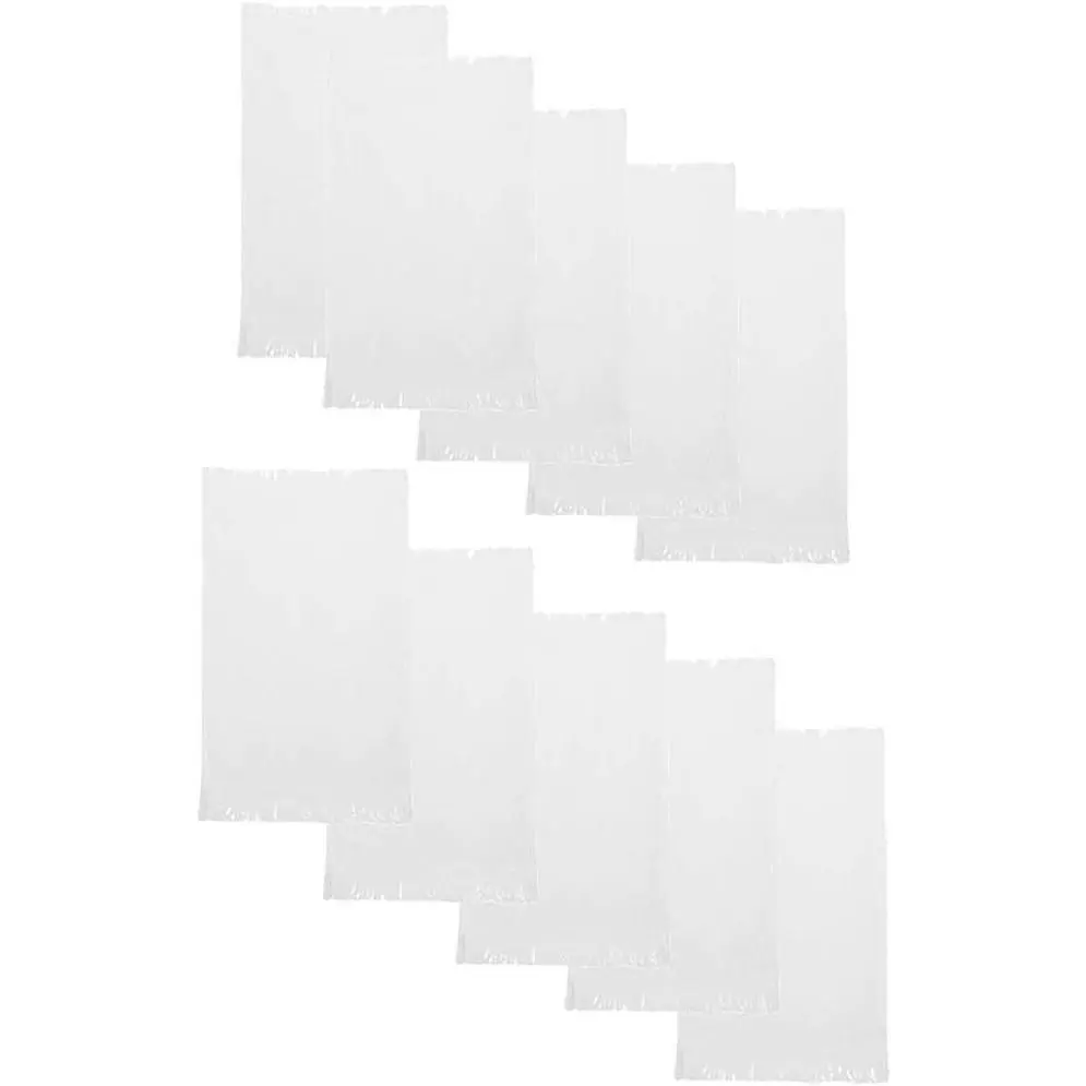 Fringed Reversible Fingertip Towel, Cotton, Size: 11in W x 18in L (10 Pack)