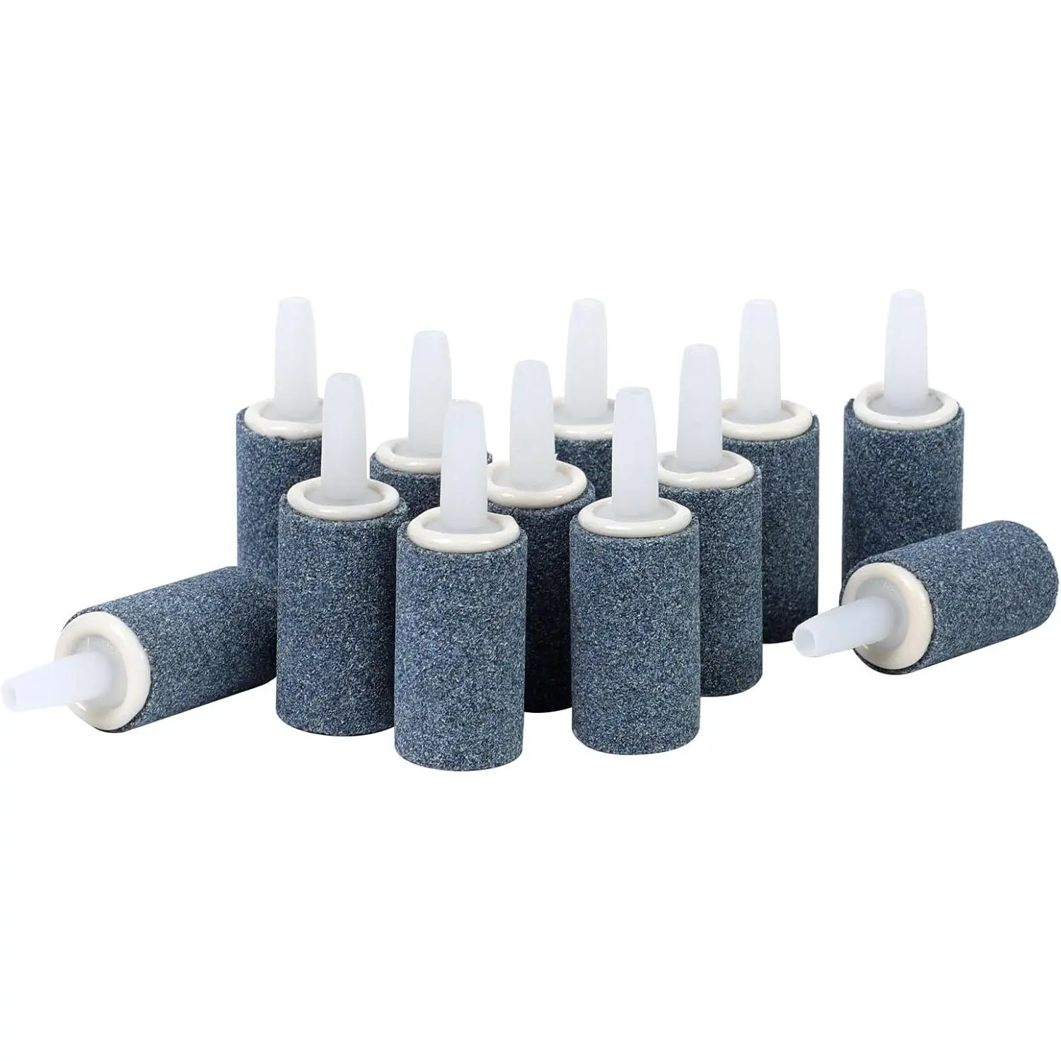 Aquarium Air Stone 1-inch 12-piece set, air stone, oxygenator air diffuser, air pump accessories, suitable for aquariums, fish tanks, and hydroponic systems