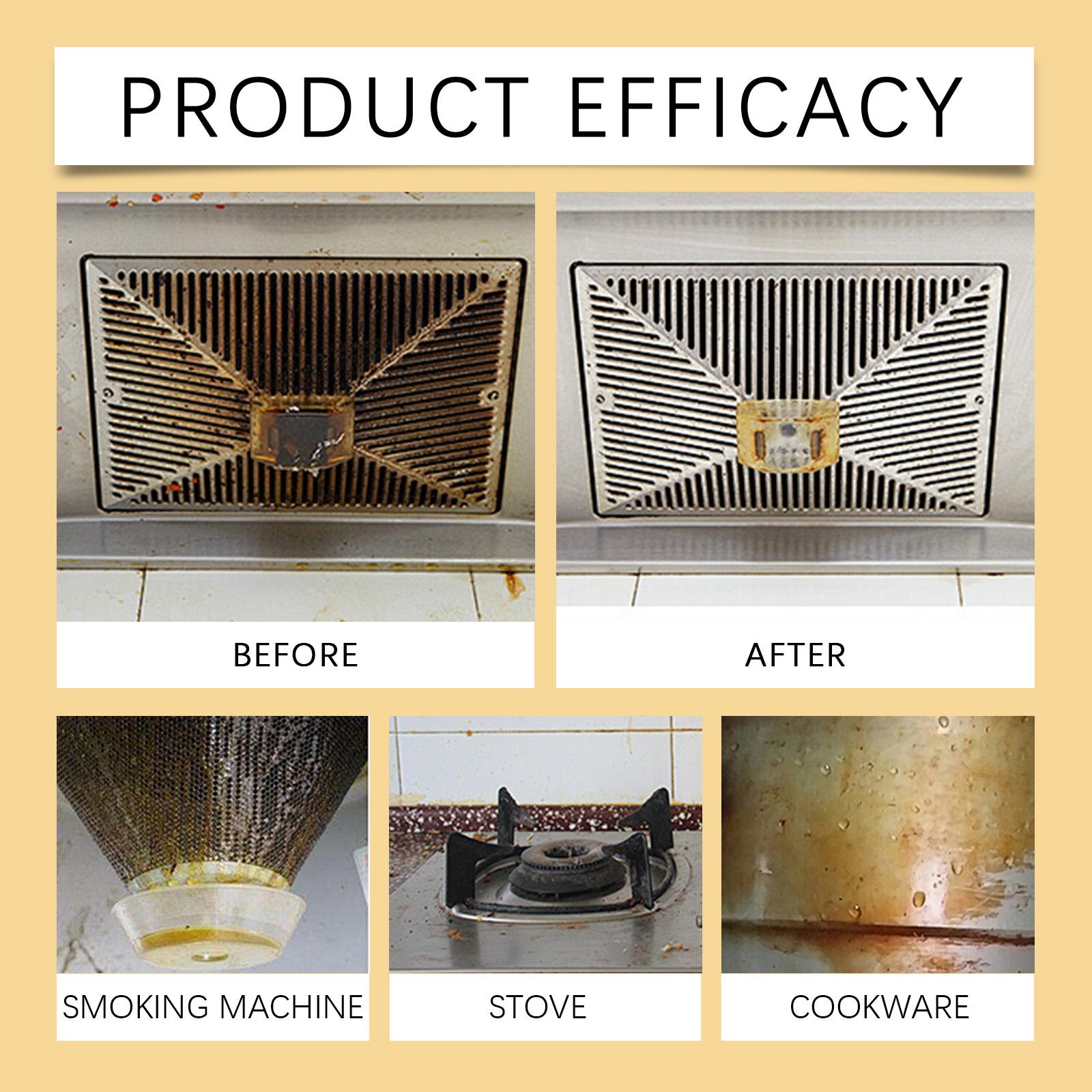 Jakehoe Kitchen Grease Cleaner Kitchen Cookware Cooktop Range Hood Oil And Stain Remover