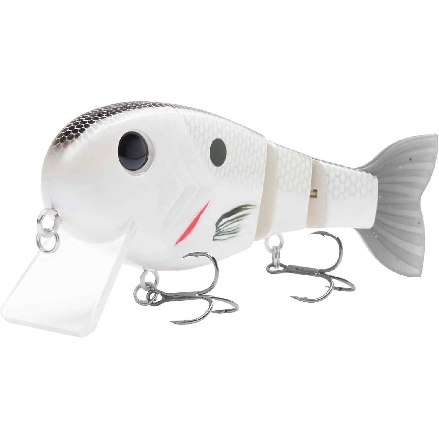 Topwater Fishing Lures for Pike Salmon Floating Swimbait Jointed Crankbait Freshwater Saltwater 4.9in/1.76oz RK1001