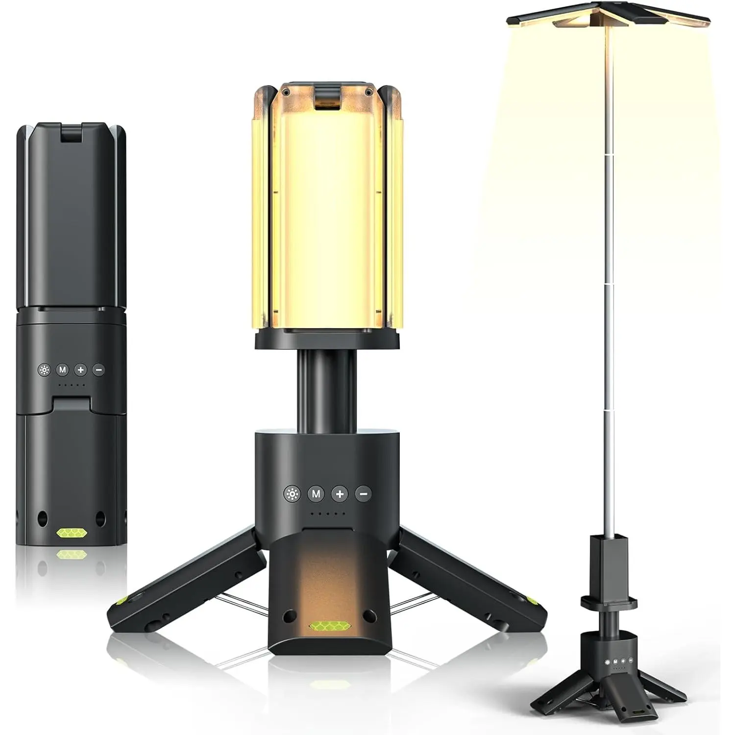 Telescopic Dimmable LED Work Light, 6000LM Rechargeable with Magnetic Base, 14000mAh Power Bank and IPX5 Waterproof for Camping & Job Sites, Dimmable Light