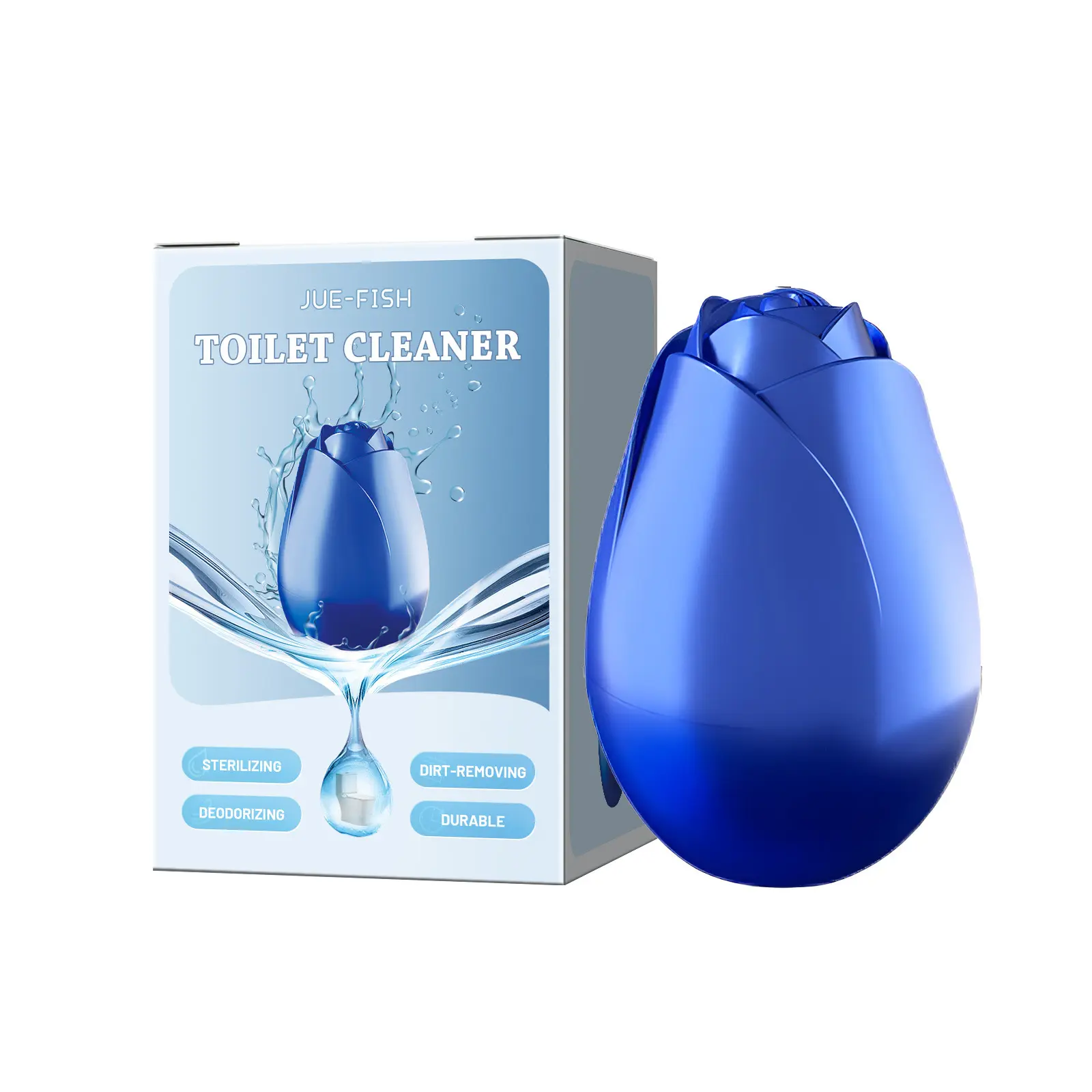 Rose Fragrance Toilet Cleaner, Long-Lasting Stain-Removing Power, Eliminates Odors & Protects Glaze, Efficient Home Cleaning, Continuous Flush Action, For All Bathroom Types