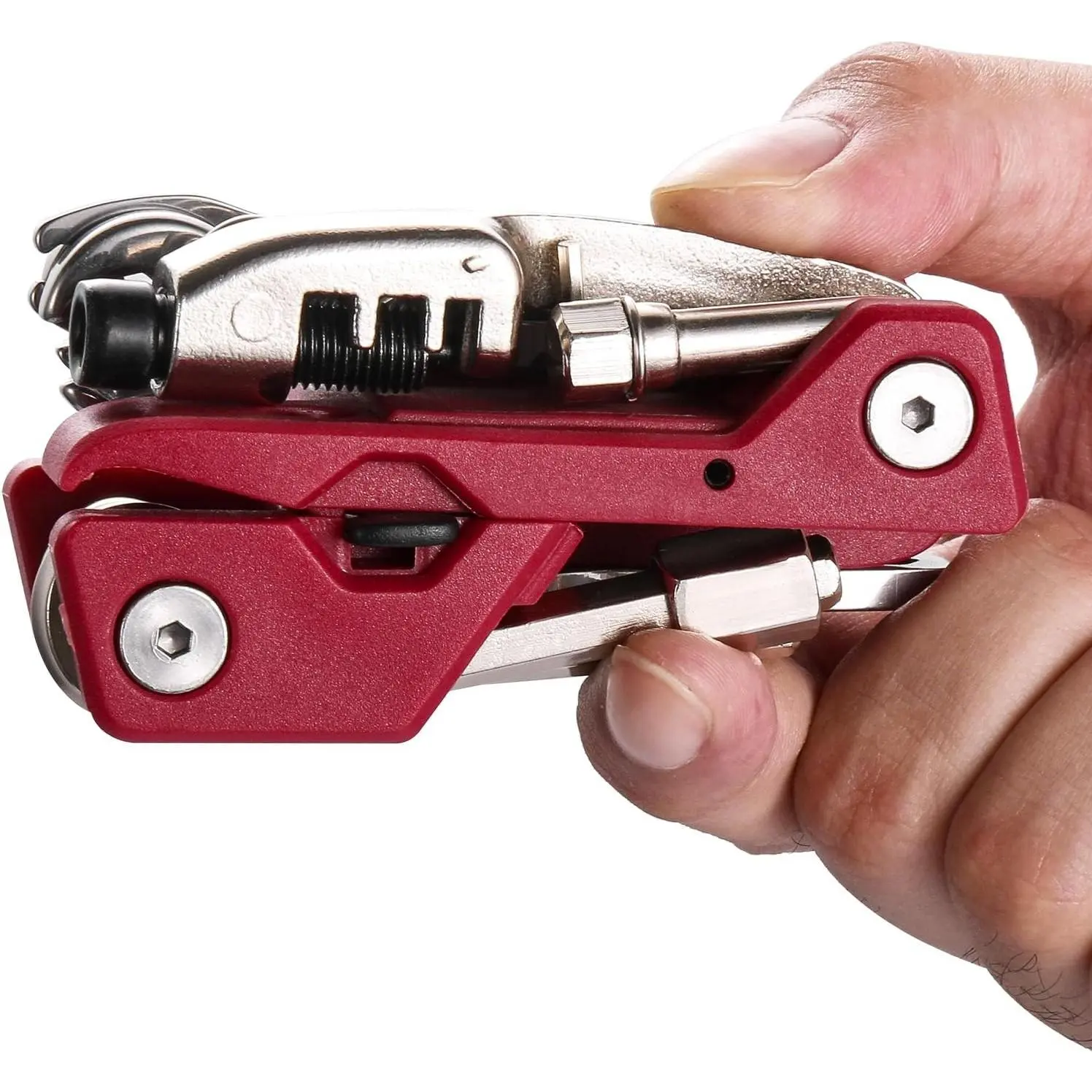Portable 21-in-1 Bike Repair Multitool Kit with Carry Case, Bicycle Tool Set with Allen Wrench, Chain Tool and Bicycle Spoke Wrench
