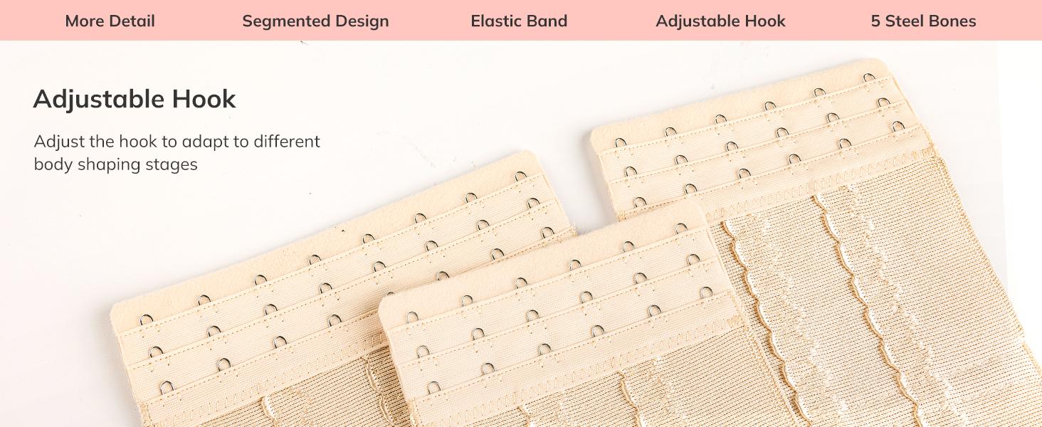 Segmented Waist Trainer for Women Corset Shapewear Waist Cincher Tummy Control Faja Body Shaper