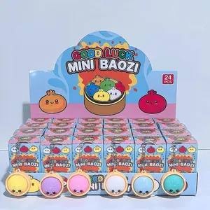 24pcs Cute Dumpling Keychains, Adorable Cartoon Charms, Perfect for Backpacks, Keys, Bags, Kids, Gifts, Soft and Durable
