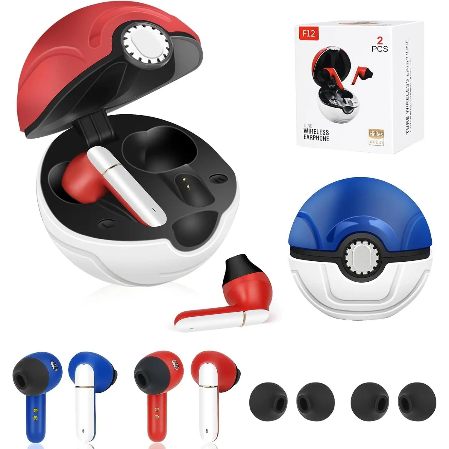 2 Pack Wireless Earbuds for Kids,Comfortable Wireless Earphones Fit Ergonomic Design Ball Shape Ear Buds with Mic for Android iOS Cell Phone Computer LaptopGift
