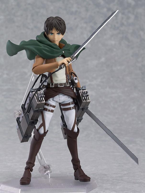Figma 3 Style Attack on Titan Anime Shingeki no Kyojin Scouting Legion Levi Boxed PVC Action Figure Model Toy Gift