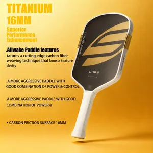 Boomstik Pickleball Paddle, Epp Foam Core, Carbon Fiber T700 Surface, 16mm Thick, Moi System, High Friction, Competitive Players' Choice