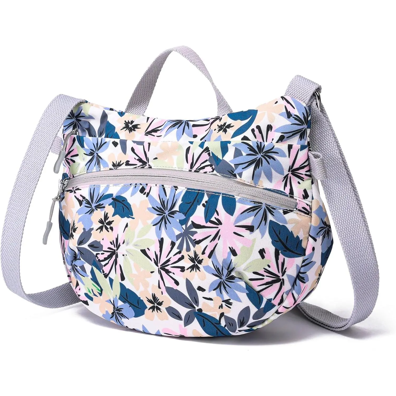 Nylon Small Crossbody Bags for Women Lightweight   Purse | Foldable   Bag for Woman Travel Everyday, Top Handle  Handbags, Packable, Water Resistant Crescent Purses
